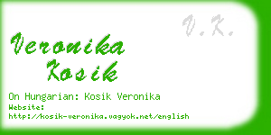 veronika kosik business card